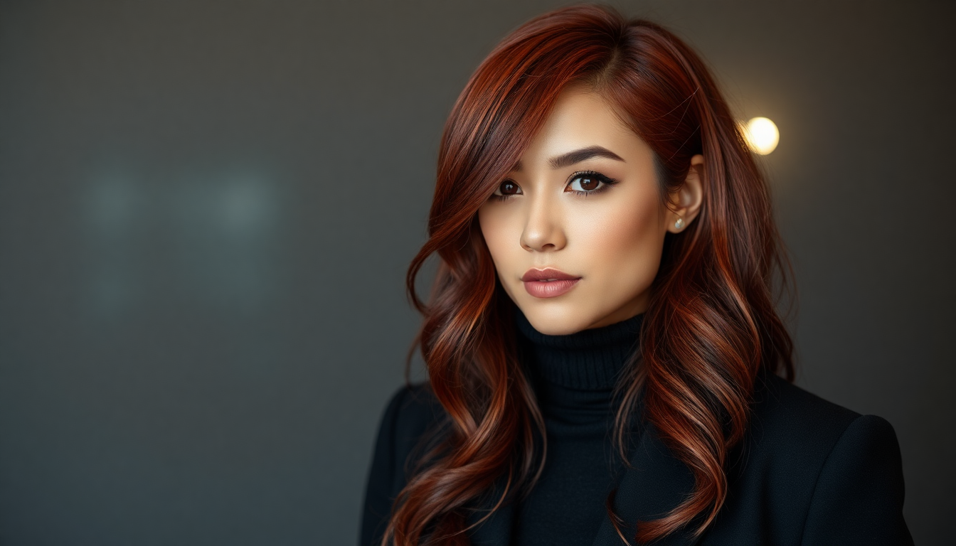 Young woman with long wavy hair illustrating synthetic vs human hair wigs comparison for styling and texture