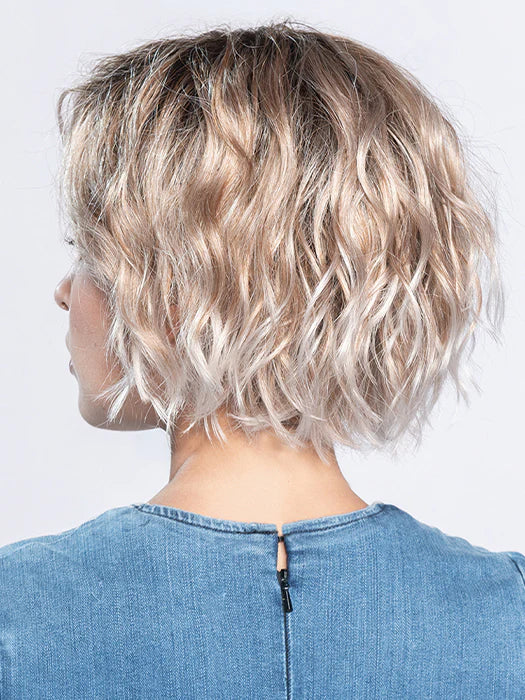 Ellen Wille Dance wig featuring soft waves and a modern bob style with a light ombre effect