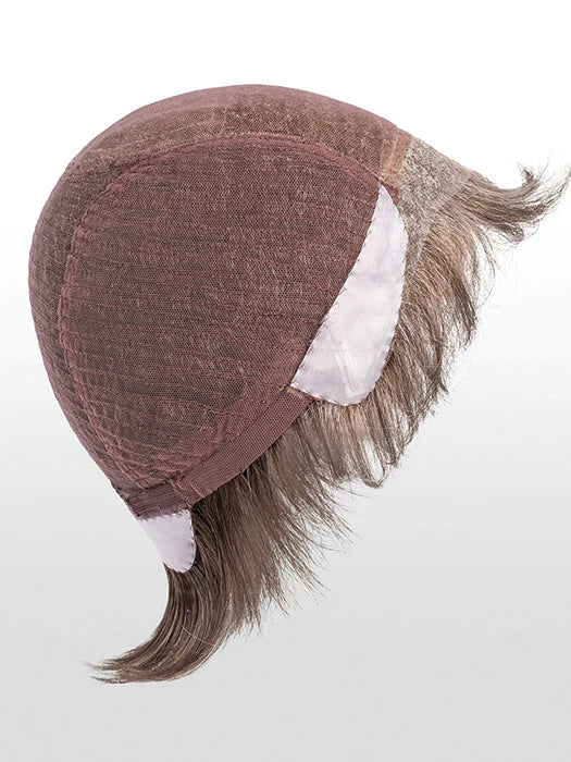 Ellen Wille Steven Sport wig showing brown mesh cap interior ear tabs and short textured layered hair ends