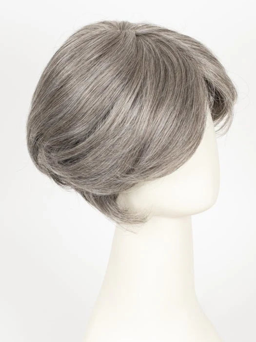 Gallant HIM wig for men short silver gray layered haircut on mannequin side swept bangs natural look