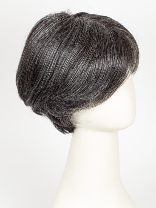 Gallant HIM wig for men short salt and pepper layered hairstyle on mannequin side view by HairUWear