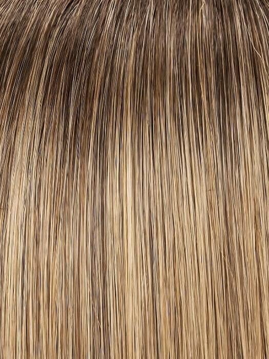 Close-up view of the Gwyneth Jon Renau wig hair texture showcasing natural-looking highlights