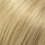 Close-up of Gwyneth Jon Renau wig showing fine, smooth blonde hair texture for a natural look