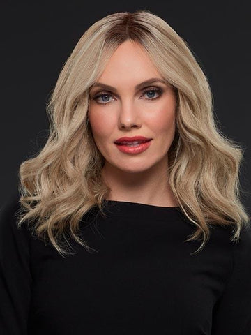 Gwyneth Jon Renau wig with soft waves and natural-looking blonde color for versatile styling