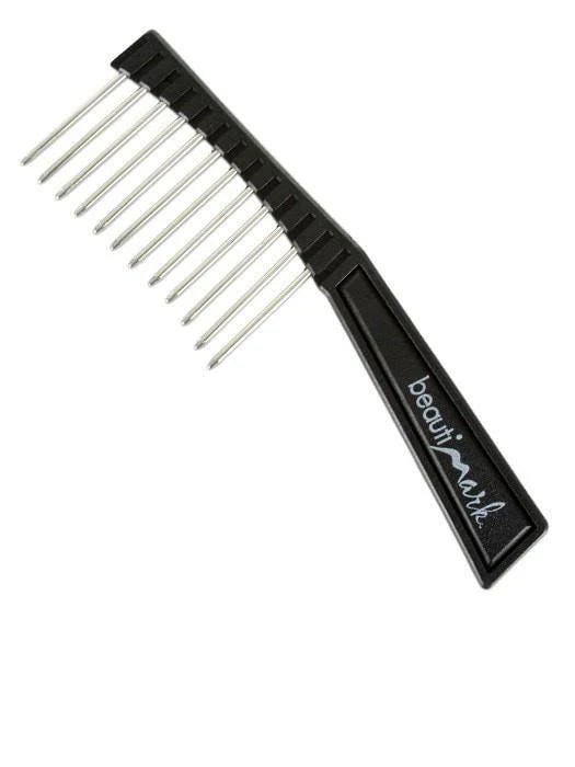 Hair Trix BeautiMark comb in black with fine teeth for precise styling and detangling