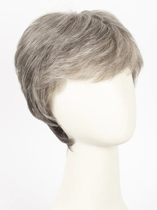 HairUWear men's natural look wig short layered gray salt and pepper style on mannequin for everyday wear