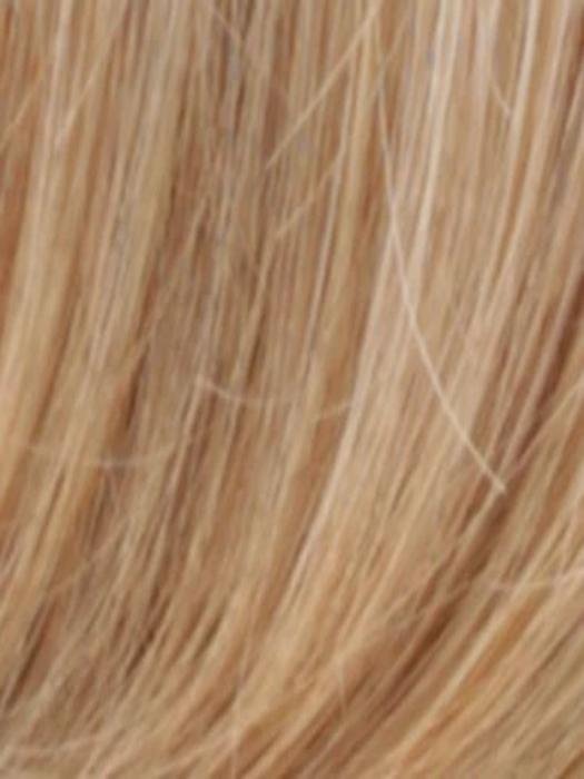 Blonde human hair wiglet for thinning hair featuring natural-looking strands and soft texture