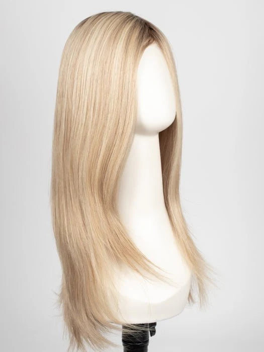 Blake Petite Jon Renau wig featuring long, sleek blonde strands styled elegantly