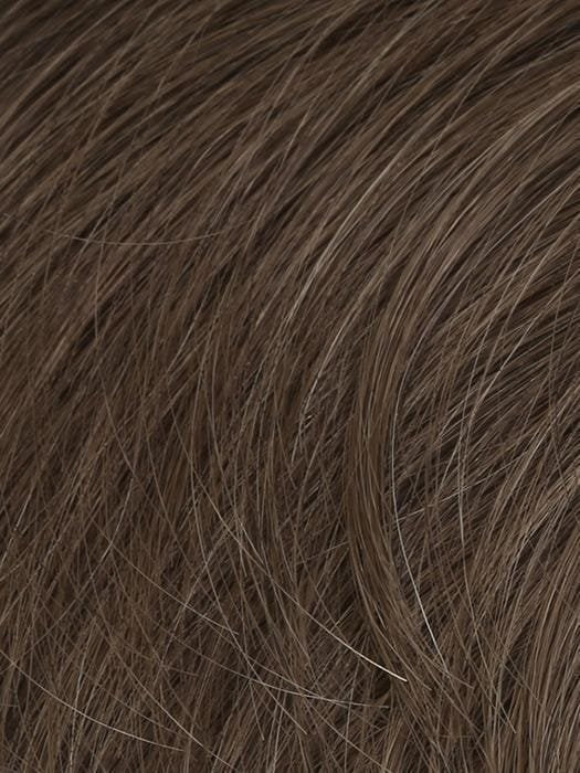 HairUWear Sharp HIM wig for men closeup of light brown natural hair texture with subtle highlights