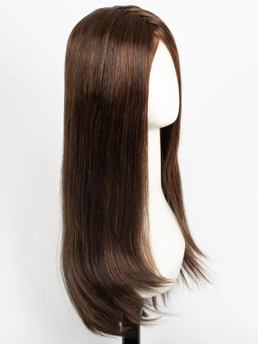 Raquel Welch Glamour and More wig in long, sleek brown style with natural looking texture