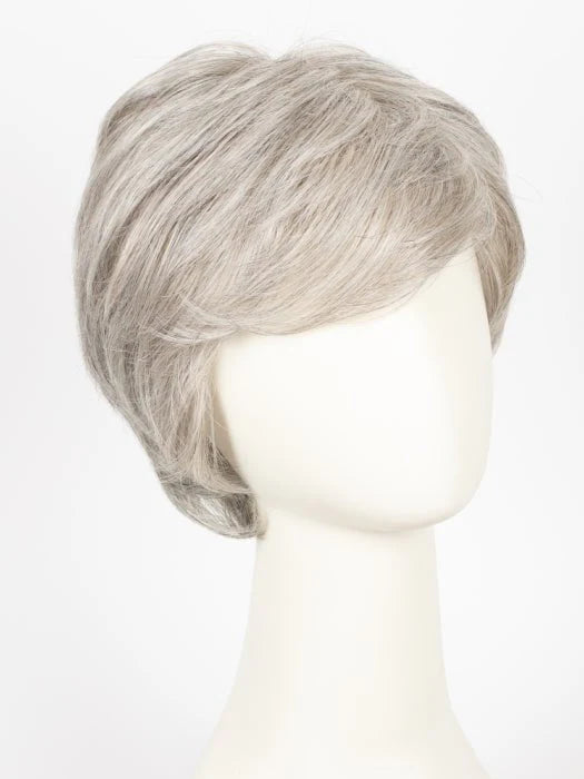 HairUWear men's classic wig short layered silver gray synthetic hair natural looking style