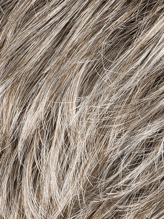 Close-up view of a short pixie cut wig for women featuring soft, textured blonde strands
